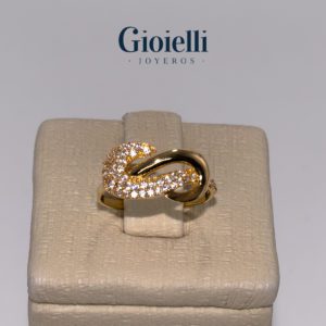 Anillo infinito en oro 18 kilates